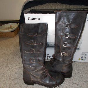 Matisse leather knee high boots womens 6 1/2 new !